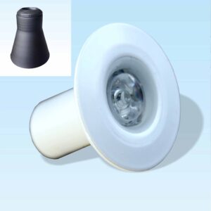 چراغ استخری توکار  آلمینیوم تک رنگ ۵/۵ سانتی برند Emax